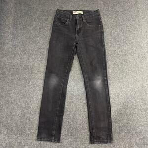 Levis Skinny Jeans Mens 26X27(25x26) Black 510 Stretch Denim Red Tab Punk Grunge